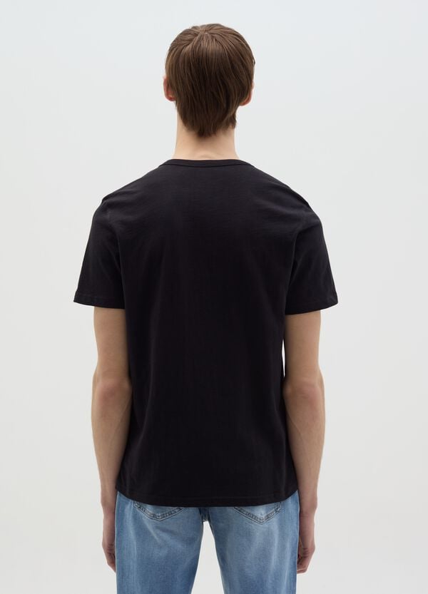 Ovs T-shirt In Cotone Scollo Serafino