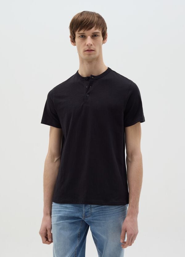 Ovs T-shirt in cotone scollo serafino