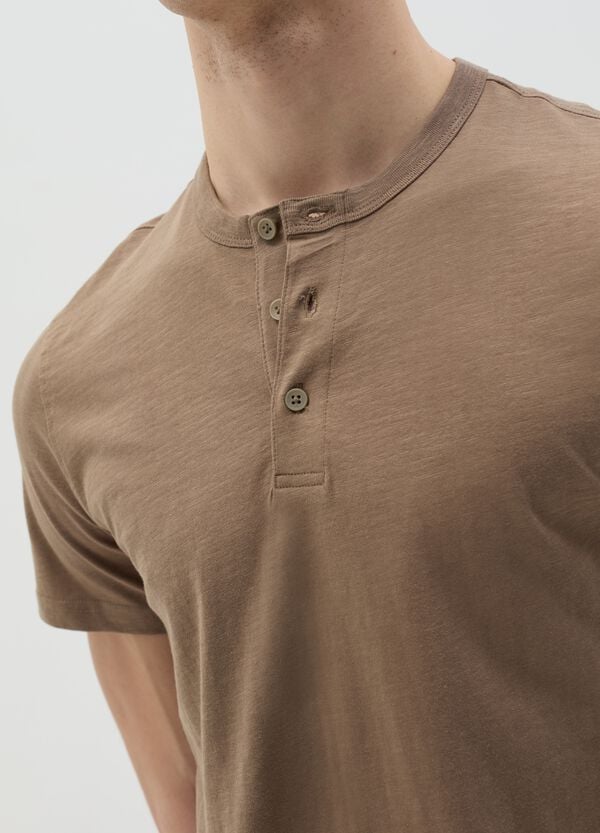 Ovs T-shirt In Cotone Scollo Serafino