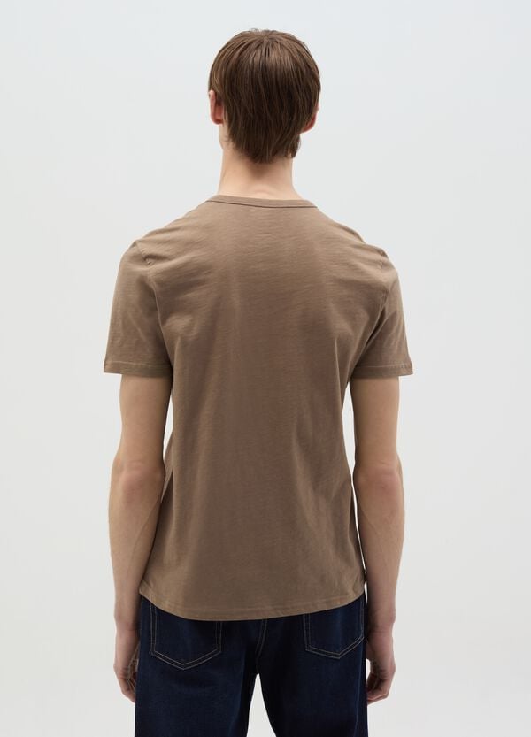 Ovs T-shirt In Cotone Scollo Serafino