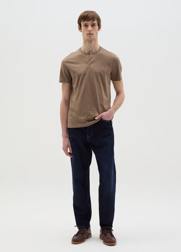 Ovs T-shirt in cotone scollo serafino