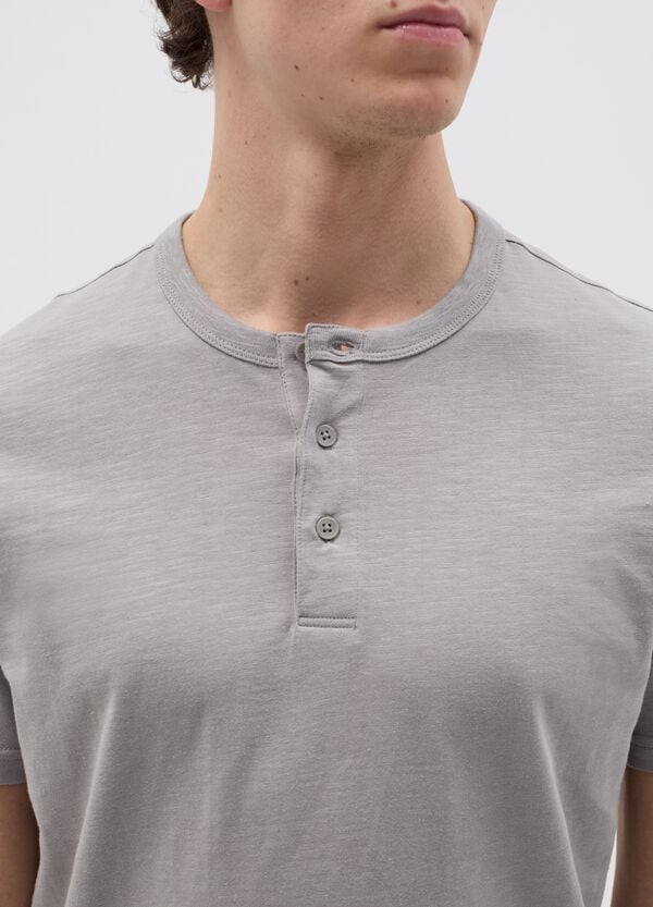 Ovs T-shirt In Cotone Scollo Serafino