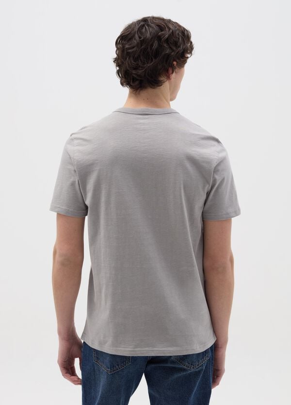 Ovs T-shirt In Cotone Scollo Serafino