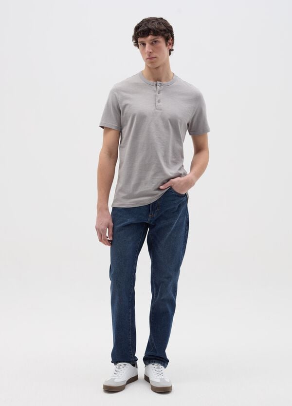 Ovs T-shirt in cotone scollo serafino