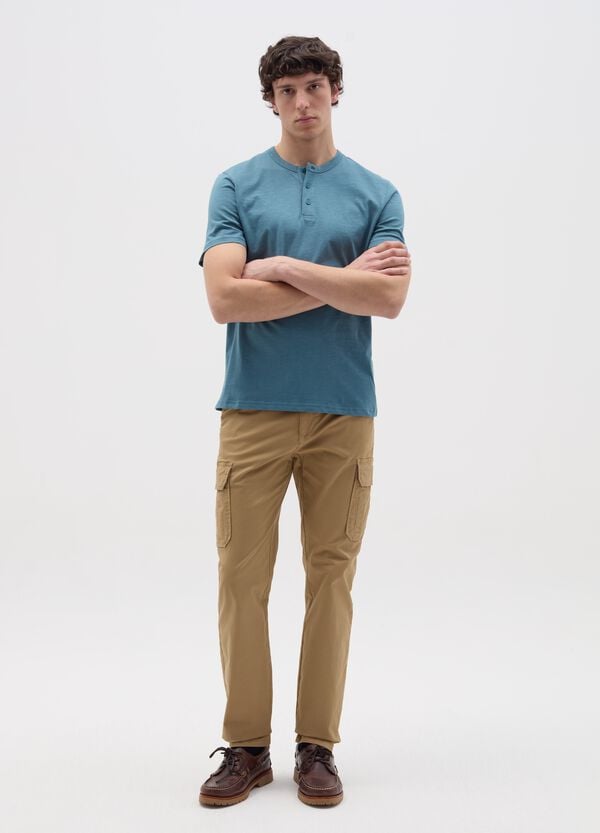 Ovs T-shirt in cotone scollo serafino