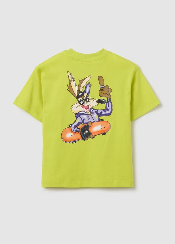 Ovs T-shirt In Cotone Stampa Bugs Bunny "Skate"