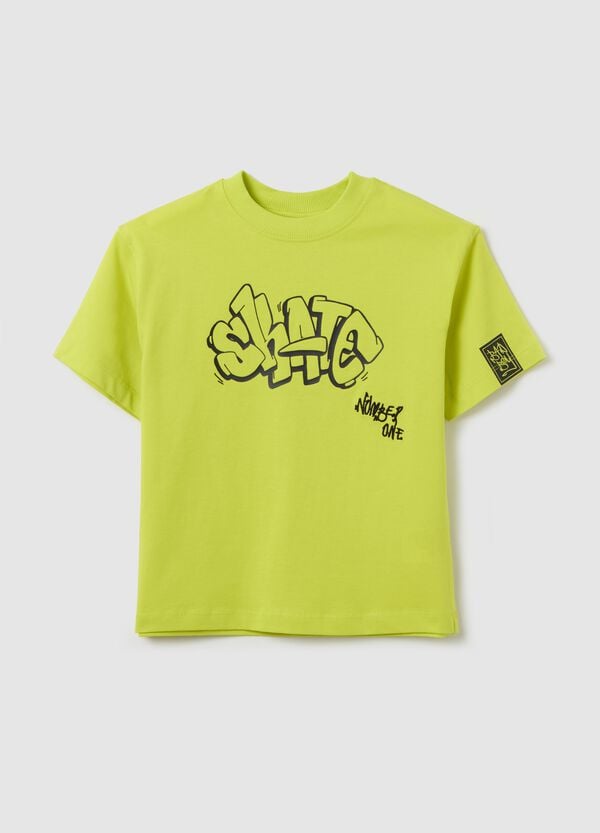 Ovs T-shirt in cotone stampa Bugs Bunny "Skate"