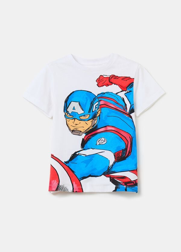 Ovs T-shirt in cotone stampa Captain America