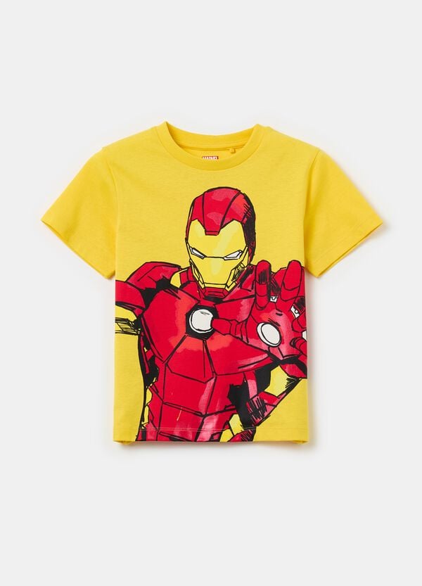 Ovs T-shirt in cotone stampa Iron Man