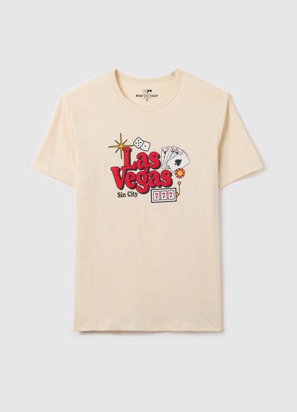 Ovs T-shirt in cotone stampa "Las Vegas Sin City"