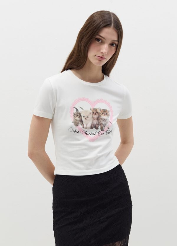 Ovs T-shirt In Cotone Stretch