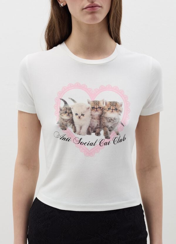 Ovs T-shirt In Cotone Stretch