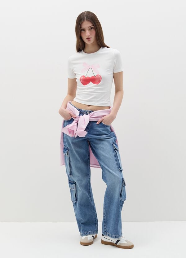 Ovs T-shirt In Cotone Stretch