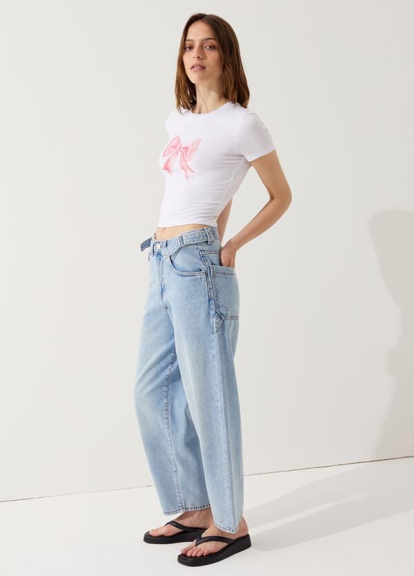 Ovs T-shirt In Cotone Stretch Con Stampa