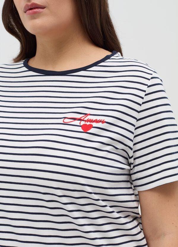 Ovs T-shirt In Cotone Stretch Curvy