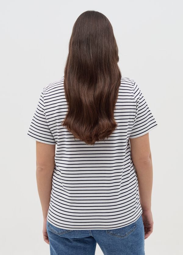 Ovs T-shirt In Cotone Stretch Curvy