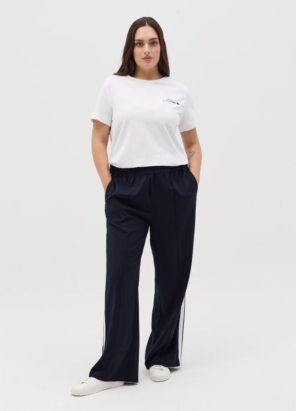 Ovs T-shirt In Cotone Stretch Curvy