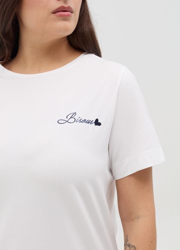 Ovs T-shirt In Cotone Stretch Curvy