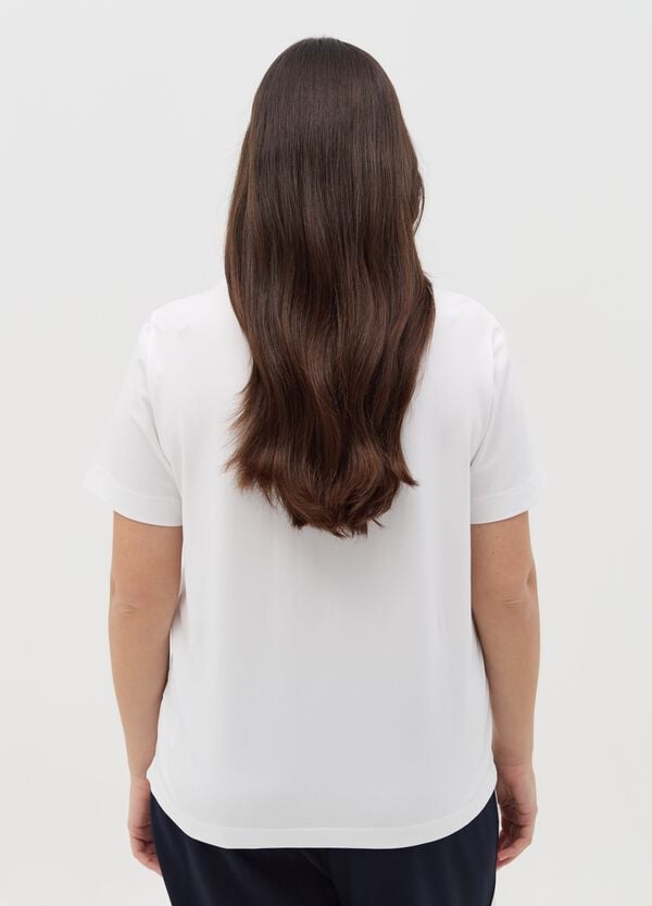 Ovs T-shirt In Cotone Stretch Curvy