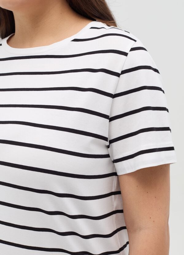 Ovs T-shirt In Cotone Stretch Curvy