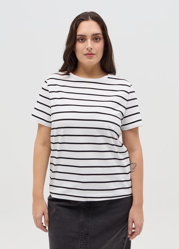 Ovs T-shirt in cotone stretch Curvy