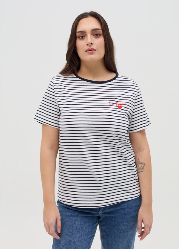 Ovs T-shirt in cotone stretch Curvy