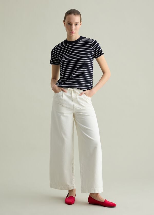 Ovs T-shirt in cotone Supima a righe