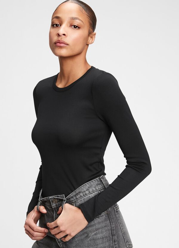 Ovs T-shirt in cotone Supima e modal stretch