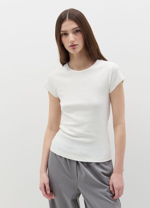 Ovs T-shirt In Cotone Tinta Unita