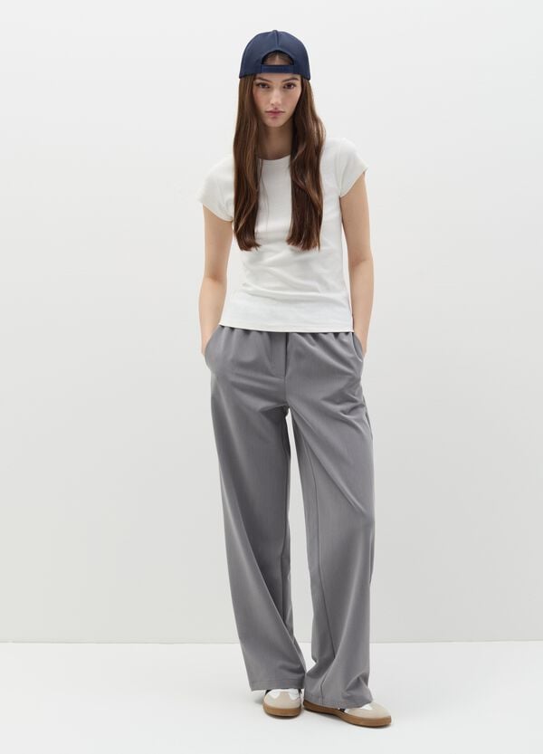 Ovs T-shirt in cotone tinta unita