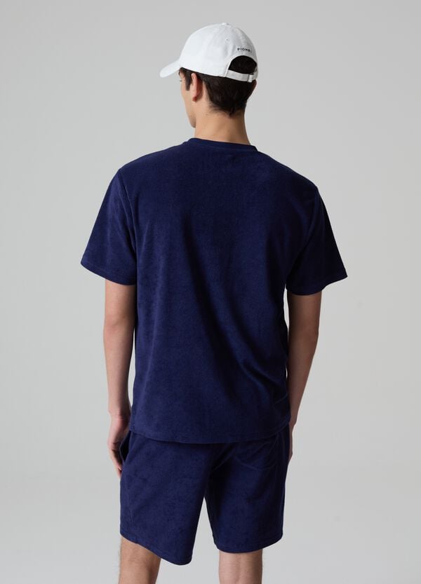 Ovs T-shirt In French Terry Reverse Con Tasca
