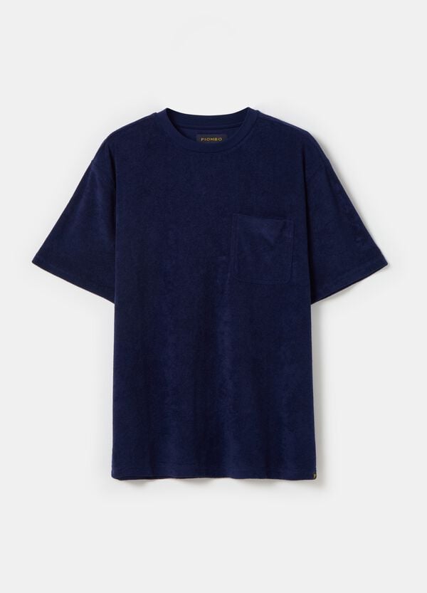 Ovs T-shirt In French Terry Reverse Con Tasca