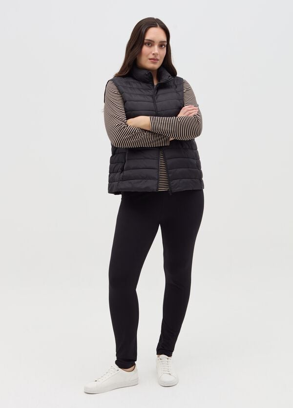 Ovs T-shirt In Lurex A Righe Curvy