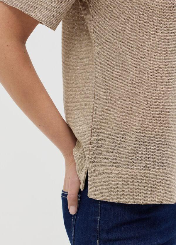 Ovs T-shirt In Lurex Con Spacchetti