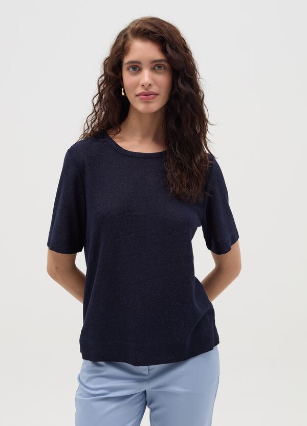 Ovs T-shirt In Lurex Con Spacchetti