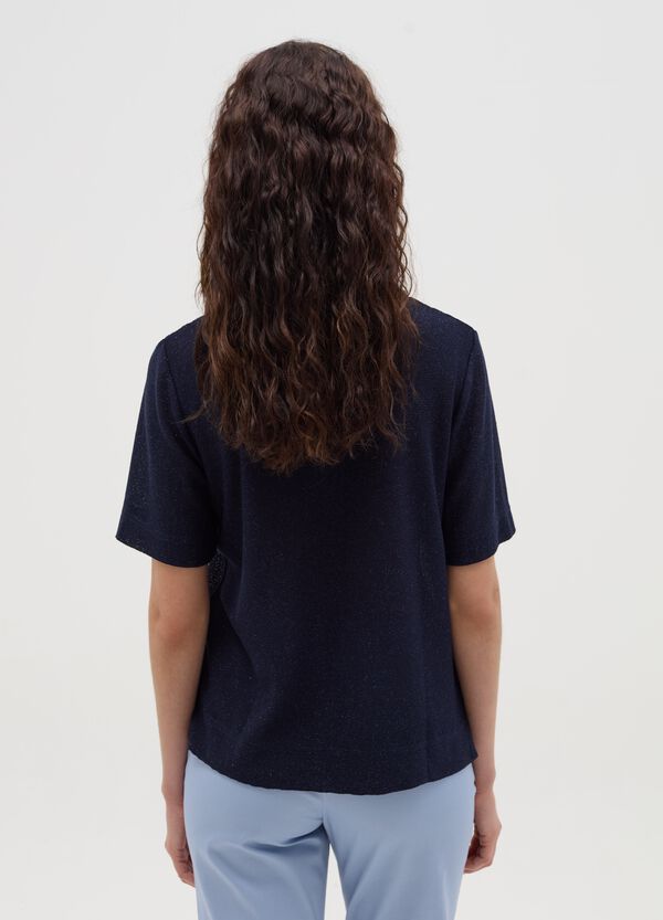 Ovs T-shirt In Lurex Con Spacchetti