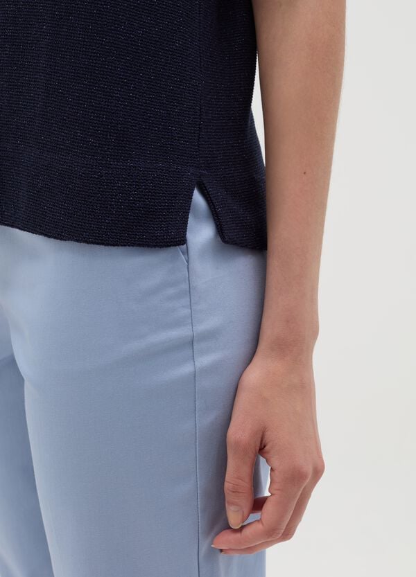 Ovs T-shirt In Lurex Con Spacchetti