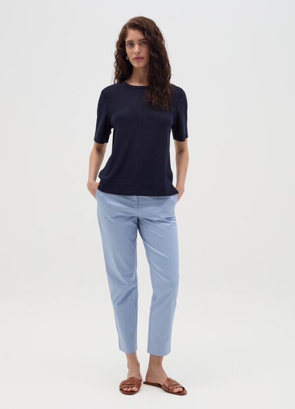 Ovs T-shirt In Lurex Con Spacchetti