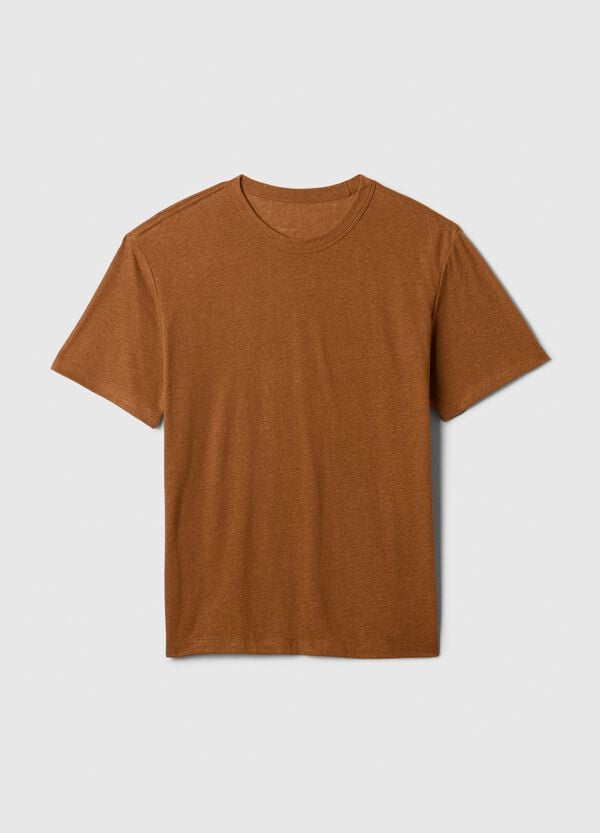 Ovs T-shirt In Misto Lino