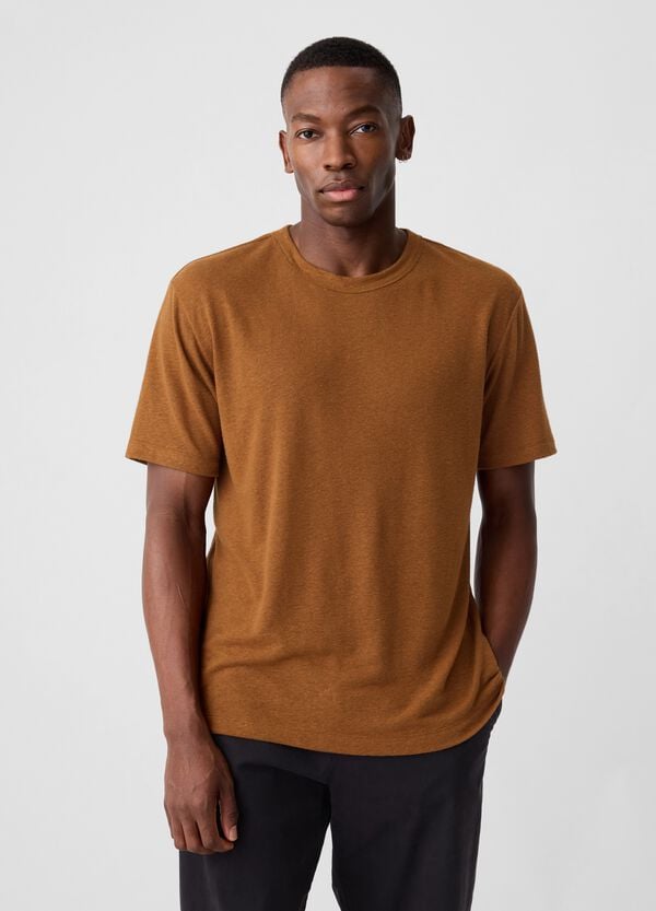 Ovs T-shirt in misto lino