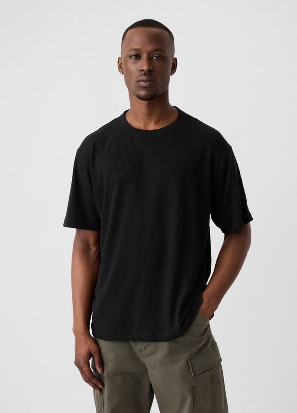 Ovs T-shirt in misto lino