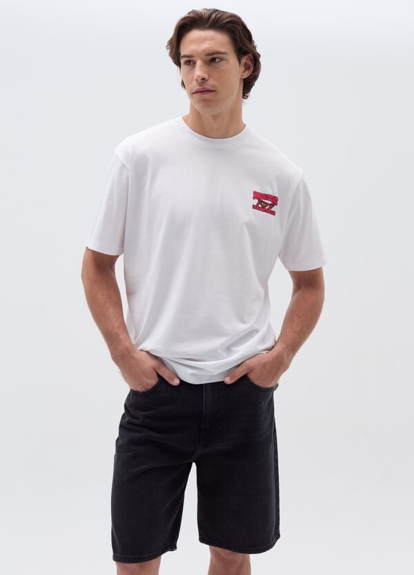 Ovs T-shirt in slub jersey con stampa