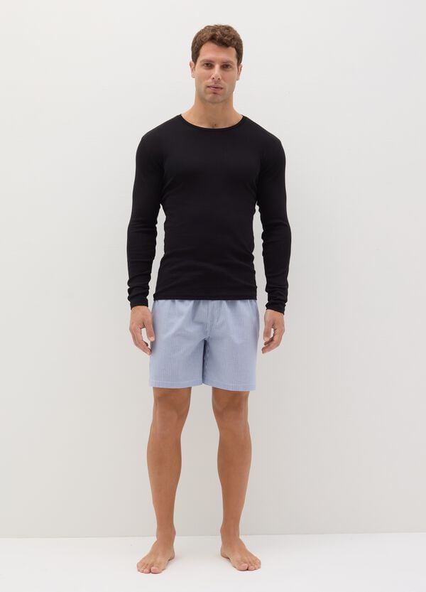 Ovs T-shirt Intima A Maniche Lunghe In Cotone Bio