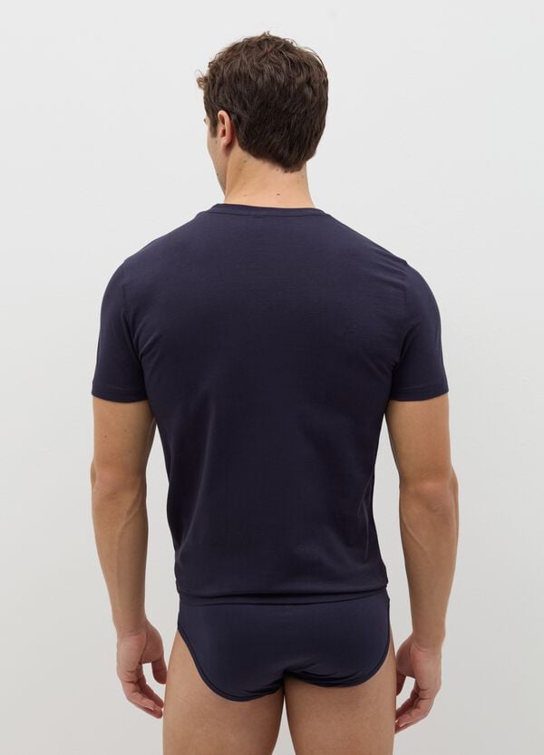 Ovs T-shirt Intima In Cotone Bio Con Scollo A V