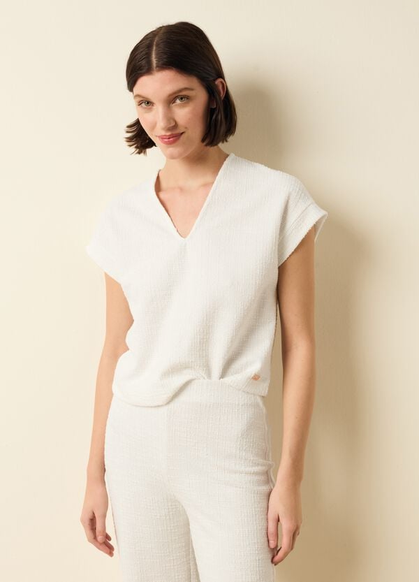 Ovs T-shirt Lavorata Con Maniche A Kimono