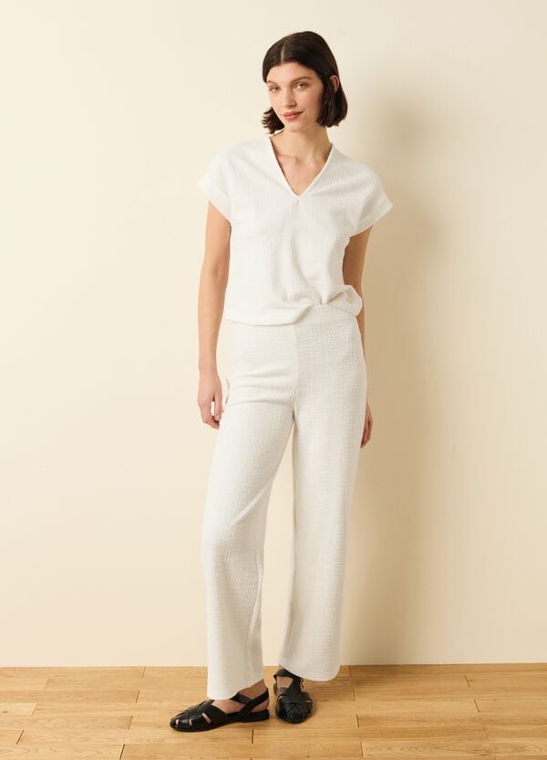 Ovs T-shirt Lavorata Con Maniche A Kimono