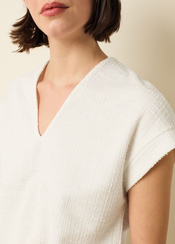 Ovs T-shirt lavorata con maniche a kimono