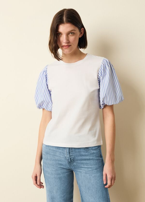 Ovs T-shirt Maniche A Palloncino A Righe