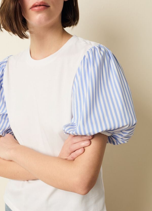 Ovs T-shirt Maniche A Palloncino A Righe