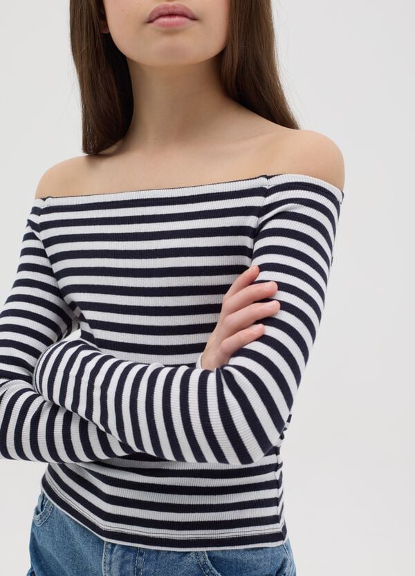 Ovs T-shirt Maniche Lunghe A Righe